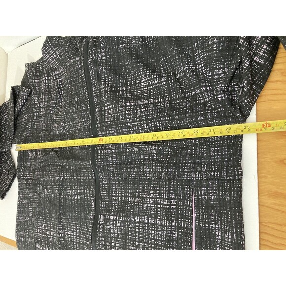 HIND Womens Running Jacket L  Hooded Black Purple Solace Reflective Active Wear - Picture 13 of 14
